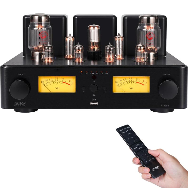 Juson Audio FTA88 180W KT88 バルブチューブアンプ 位置付けA HIFI無意味さアンプリファイアー BT 5.0 Mosfet シングルエンドデュアルモードリモートaptX-固定ディスク