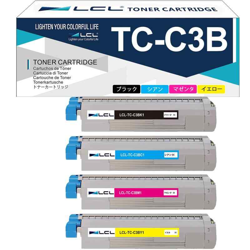 LCL OKI用 TC-C3B TC-C3BK1 TC-C3BC1 TC-C3BM1 TC-C3BY1 C844dnw C835dnwt C835dnw C824dn (4色セット ブラック シアン マゼンタ イエロー) 再生トナーカートリッジ 対応機種|コストマーケット