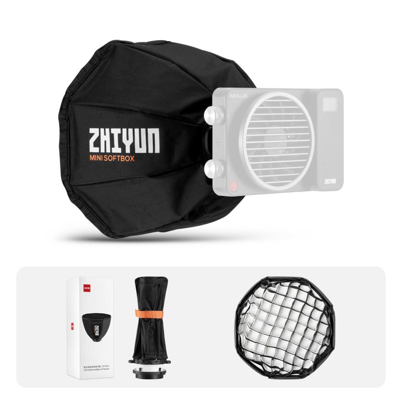 ZHIYUN ミニソフトボックス(ZY マウント) G60 、X100/X60, Cinepeer CX100 CX50 点火装置相応う