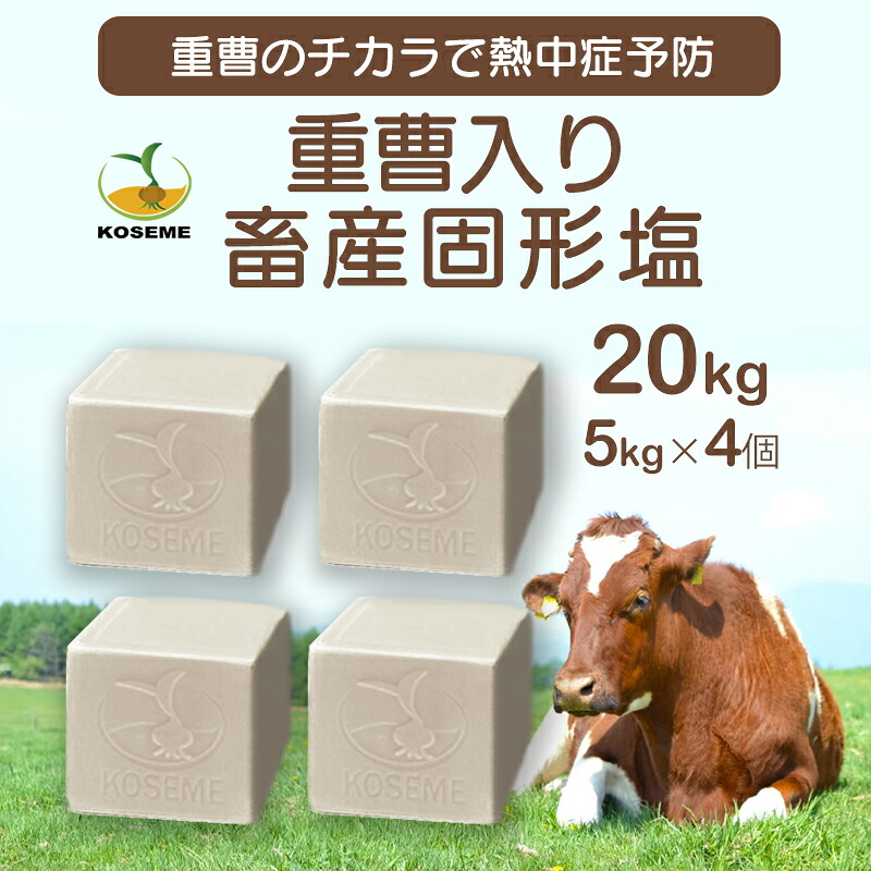 楽天市場】【送料無料】KOSEME ミネラル畜産用 固形塩 5kg×4個・単品も 