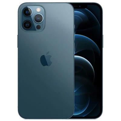 【中古A】Apple iPhone 12Pro Max au版 docomo版　256GB Pacific Blue Gold 70%以上