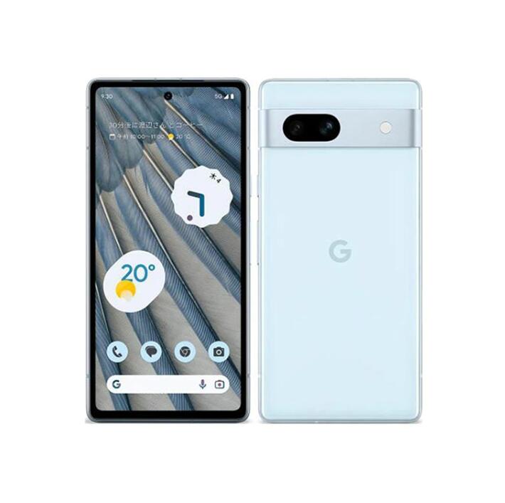 【中古】Google Pixel 7a 128GB docomo版 au版 SIMフリー スマホ 本体 Sea ブルー Bランク｜coto mono 店