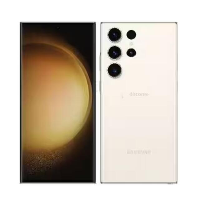 【中古】Galaxy S23 Ultra SC-52D docomo版 SIMフリー スマホ 本体 赤ロム永久保証 クリーム 256GB Bランク|coto mono 店