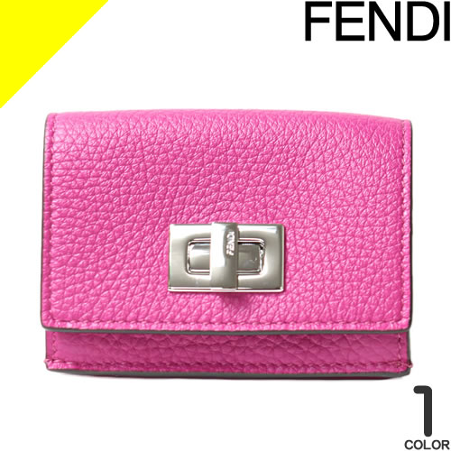 楽天市場】フェンディ FENDI 財布 三つ折り財布 ミニ財布 ピーカブー