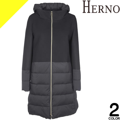 楽天市場】HERNO ヘルノ ウール切替え ダウンコート pi0848d 39601