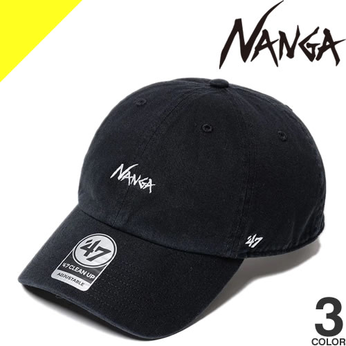 ナンガ NANGA×47 コラボ コットンキャップ ベースボールキャップ 帽子 メンズ レディース 深め 大きいサイズ アウトドア キャンプ ブランド プレゼント 黒 紺 ブラック ネイビー ベージュ COTTON CAP [ネコポス発送]