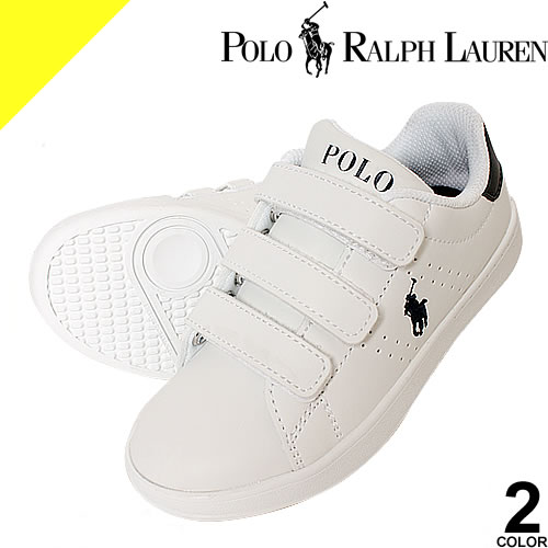楽天市場 ポロ ラルフローレン Polo Ralph Lauren スニーカー キッズ ベビー 子供 マジックテープ 白 黒 ホワイト ブラック 女の子 男の子 Quincey Ez Rf Rf Cotonas コトナス