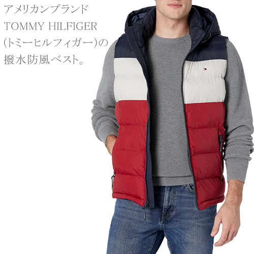 関税込☆Tommy Hilfiger☆pckbl-Bdge フードダウンジャケット (Tommy