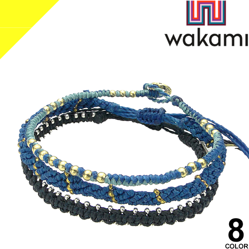 楽天市場 ワカミ Wakami ブレスレット メンズ レディース アンクレット ラップブレス ミサンガ アクセサリー ペア カップル つけっぱなし ブランド 3本セット 3strand ネコポス発送 Cotonas コトナス