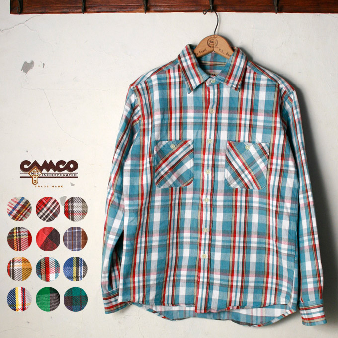 【楽天市場】【CAMCO】カムコFlannel Shirtsフランネル シャツ（ネルシャツ）全12色：Cott