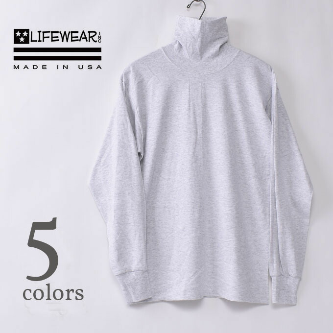 楽天市場】LIFE WEAR / MOCK NECK LONG SLEEVE T-SHIRTライフ