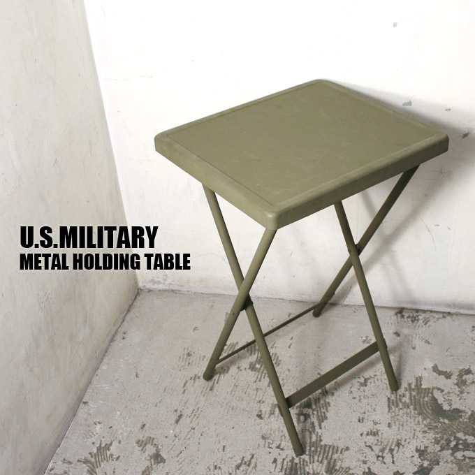 【楽天市場】デッドストックアメリカ軍 米軍 MILITARY METAL HOLDING TABLEミリタリー メタルホールディングテーブルOLIVE オリーブ：Cott