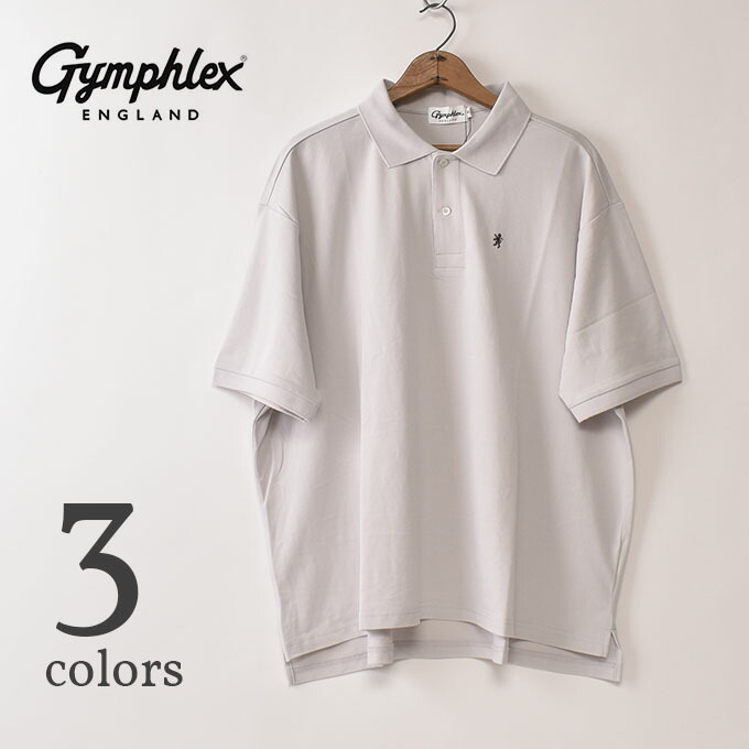体育館フレックス / メンズ 鹿の子スポーツシャツGymphlex / KANOCO POLO SHIRT (#GY-C0443KKA)  全3色z10x