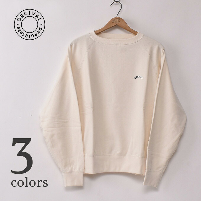 ORCIVAL / FRENCH TERRY BOAT NECK PULLOVER (#OR-C0430 MAZ) オーシバル / ボートネックプルオーバー スウェットトレーナー 全3色z10x 調教師 オーシバル メンズ 長袖 ワンポイント トップス