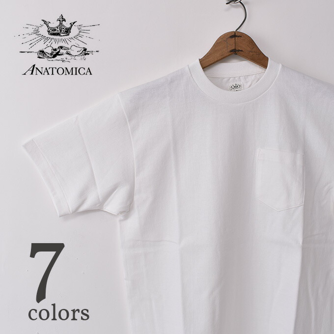 ANATOMICA / MEN'S POCKET TEE (MADE IN JAPAN) アナトミカ / メンズ ポケットＴシャツ (日本製) 全7色 [ネコポス対応]