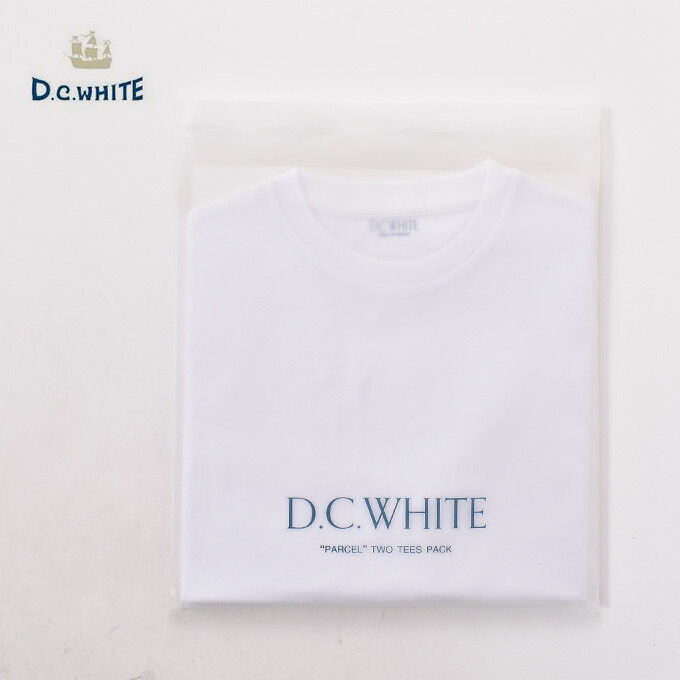 DC WHITE / Parcel 2Pack T-Shirt / WHITE DCホワイト ディーシーホワイト / パーセル 2枚組 パックTシャツ / ホワイト