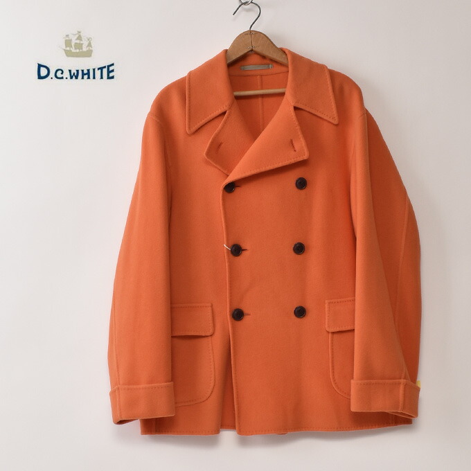 ★40％OFF SALE！DC WHITE / The REEFER (D223051) / ORANGEDC白いこと ディーシーホワイト / ザ ロバート・エドワード・リー毛皮 ピーコート / オレンジ色