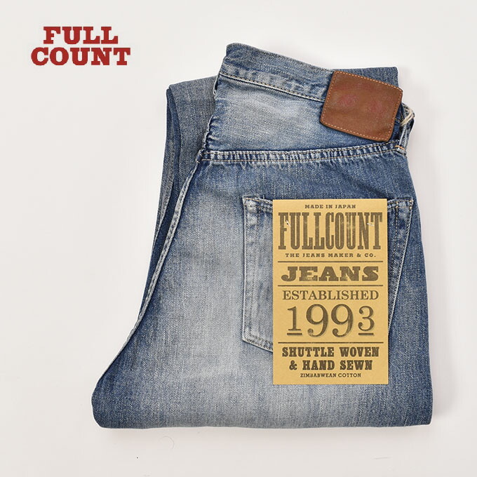 FULLCOUNT / 1341-0105SS Wide Denim Dartford 11.5薬局衡オンス Super Smooth / INDIGO BLUE盛りだくさんかぞえ上げる / 広広としたジーンズ ダードフォード 11.5薬局衡オンス スーパースムース / インディゴブルー