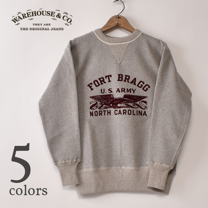 WARE HOUSE / Lot 403 FORT BRAGG CREW NECK SWEAT SHIRTS ウエアハウス / クルーネックスウェット プリントスウェット 全4色 15,257円