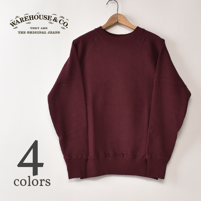 ★20％OFF SALE！ WARE HOUSE / Lot 409 PLAIN CREW NECK SWEAT SHIRTS ウエアハウス / クルーネックスウェット 無地 全4色
