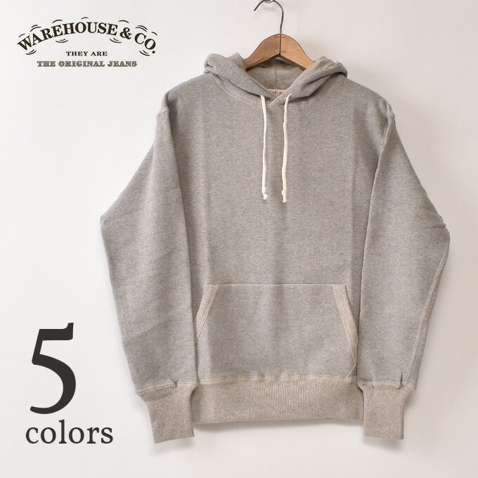 ★20％OFF SALE！WARE HOUSE / Lot 450 PLAIN FOOD SWEAT SHIRTS御召しもの棲み家 / 無地 2本針 ボンネット パーカー 全5色