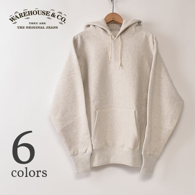 ★20％OFF SALE！WARE HOUSE / Lot 484  PLAIN SWEAT HOODIE御召しもの住み家 / 無地 スウェットパーカー リバースウェーブスタイル 全6色