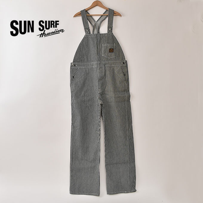 SUN SURF / SAILOR MOKU PRODUCTS / Lot No. SM42653 / 12.5oz. HICKORY STRIPE OVERALLS 421A) ONE WASH サンサーフ / セイラ―モクプロダクツ / 12.5オンス ヒッコリーストライプ オーバーオールズ ワンウォッシュ