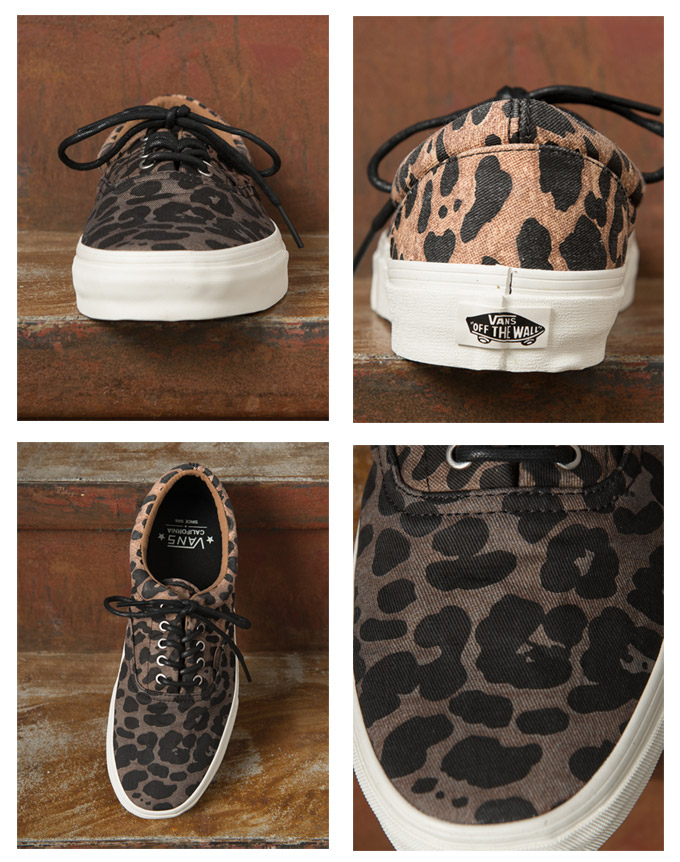 black vans with cheetah trim