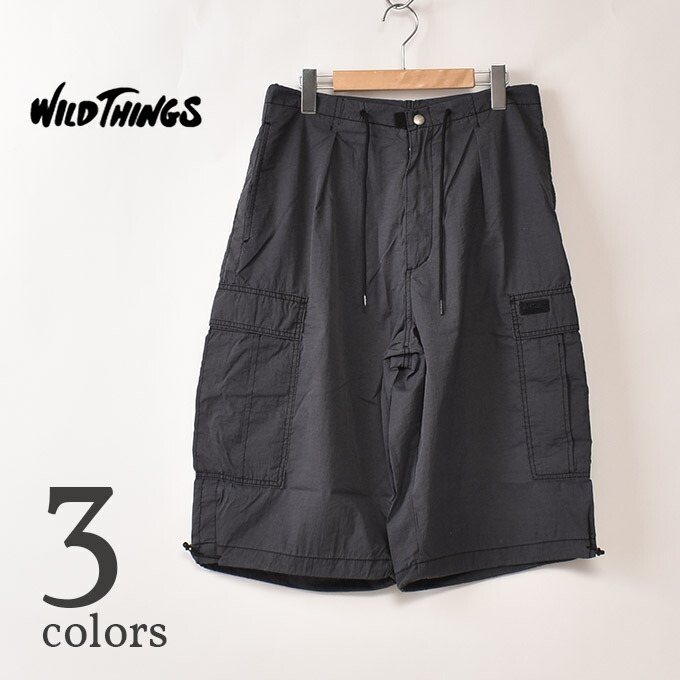 ワイルドシングス / ダブルダイナイロンカーゴショーツ (WT26011AD) WILDTHINGS / DOUBLE DYED NYLON CARGO SHORTS 全3色｜Cott