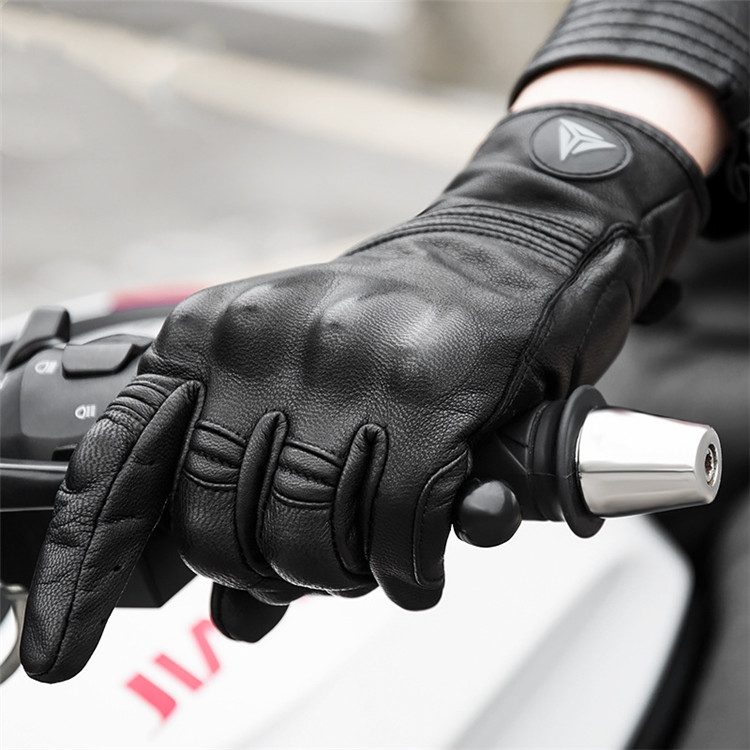 「クーポンで10％オフ」 バイクグローブ 防寒防風 グローブ バイク オートバイ 滑り止め バイク手袋 自転車 登山 散歩 釣り 男女兼用 耐久性 暖かい 本革手袋 バイク用 ラム革 調節可能 父の日