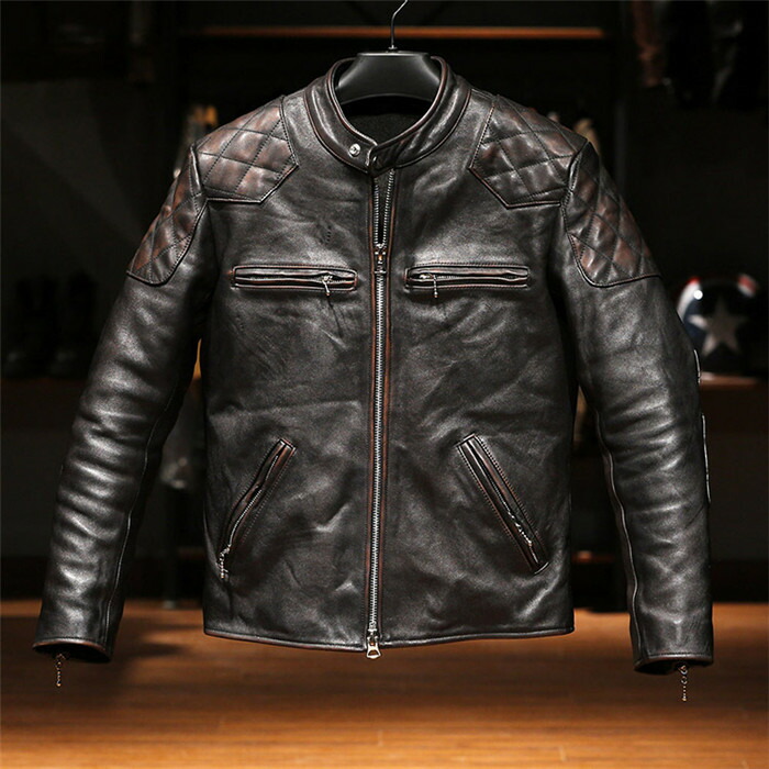 「クーポンで10％オフ」 バイクウェア バイクジャケット 革ジャン レザージャケット バイクジャケット ライダース ジャケット 本革 馬レザー 馬革 防風 防寒 レザー お洒落 革ジャン メンズ 父の日