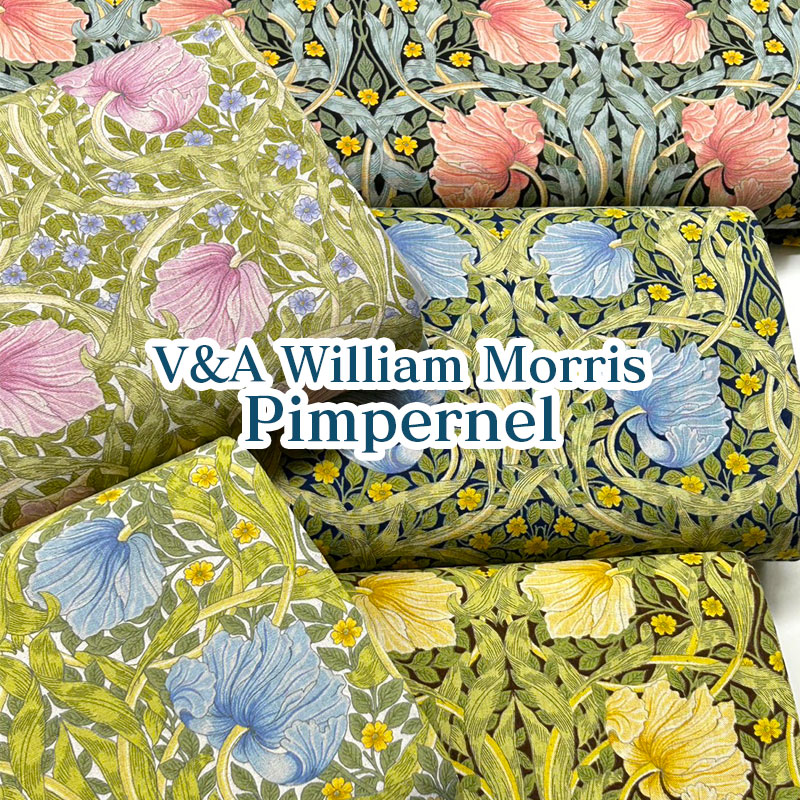 楽天市場】V&A William Morris Honeysuckle シーチング（単位50cm）綿