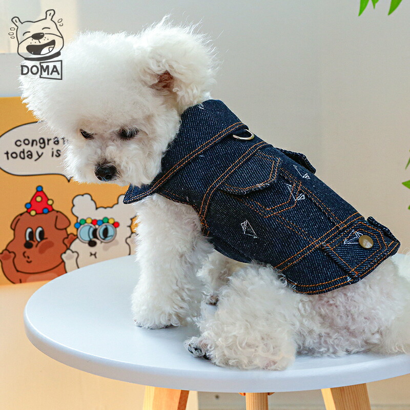 楽天市場】【全商品ポイント5倍】犬服 デニム ジャケット ベスト