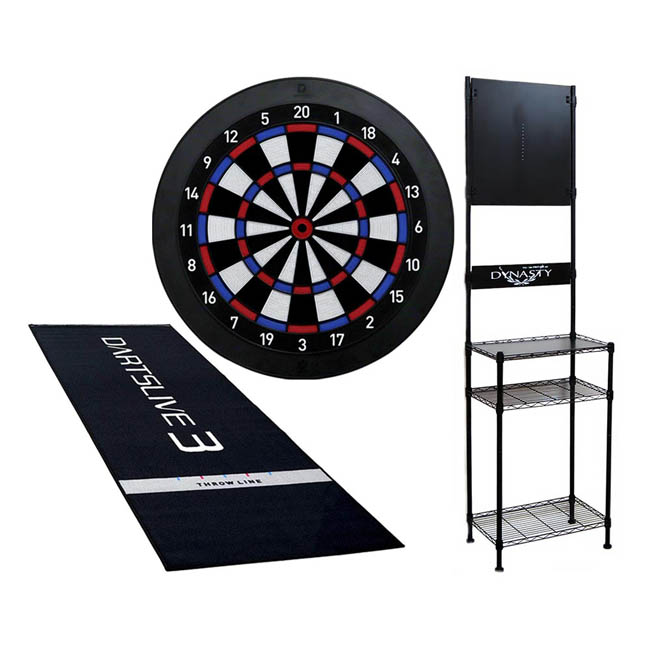 市場 セット商品 DARTSLIVE3 ダーツスタンド ダーツライブホーム DARTSLIVE DY01-BK Home DYNASTY