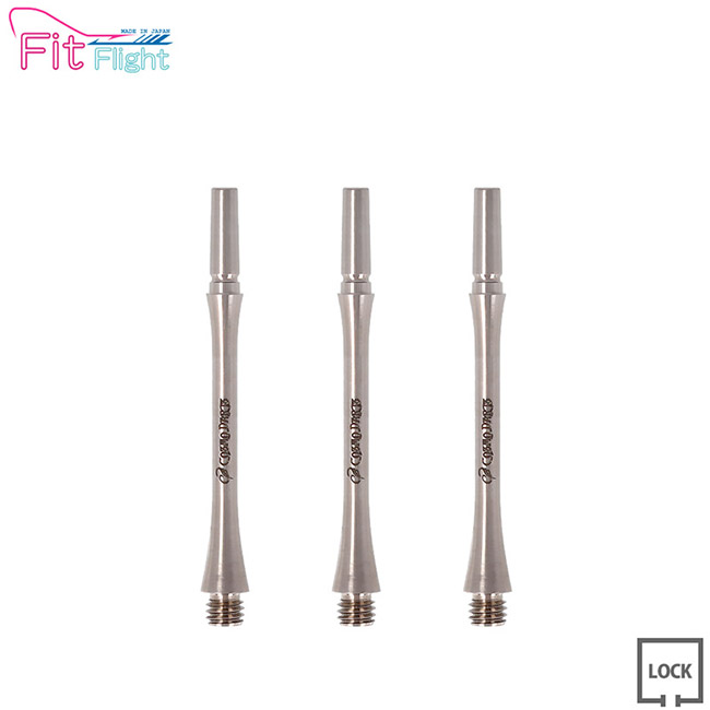Fit Shaft TiTANIUM スリム ロックタイプ プレーン ＜6＞【フィットシャフト チタニウム ソフトダーツ｜ダーツ専門店 カウントアップ 7,000円