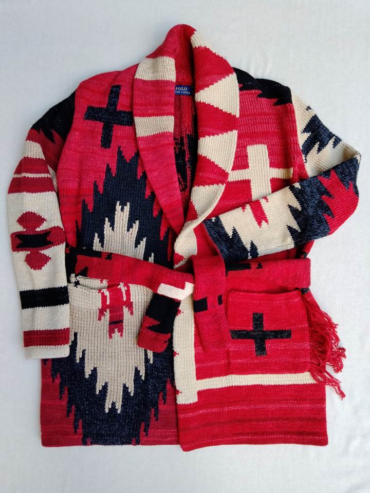 ラルフローレン 89〜92年ポロカントリー ネイティブ ラグジャケット EXCELLENT USED) POLO COUNTRY ポロカントリー ネイティブラグ