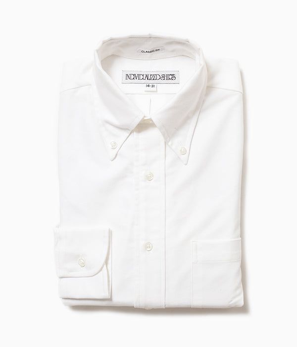 INDIVIDUALIZED SHIRTS \'REGATTA OXFORD (CLASSIC FIT BUTTON DOWN SHIRT)(WHITE)\'|THE STORE by maidens