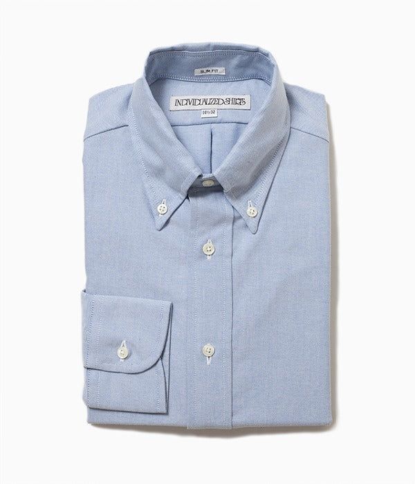 INDIVIDUALIZED SHIRTS 'REGATTA OXFORD SLIM FIT BUTTON DOWN SHIRT(LT BLUE)'｜THE STORE by maidens