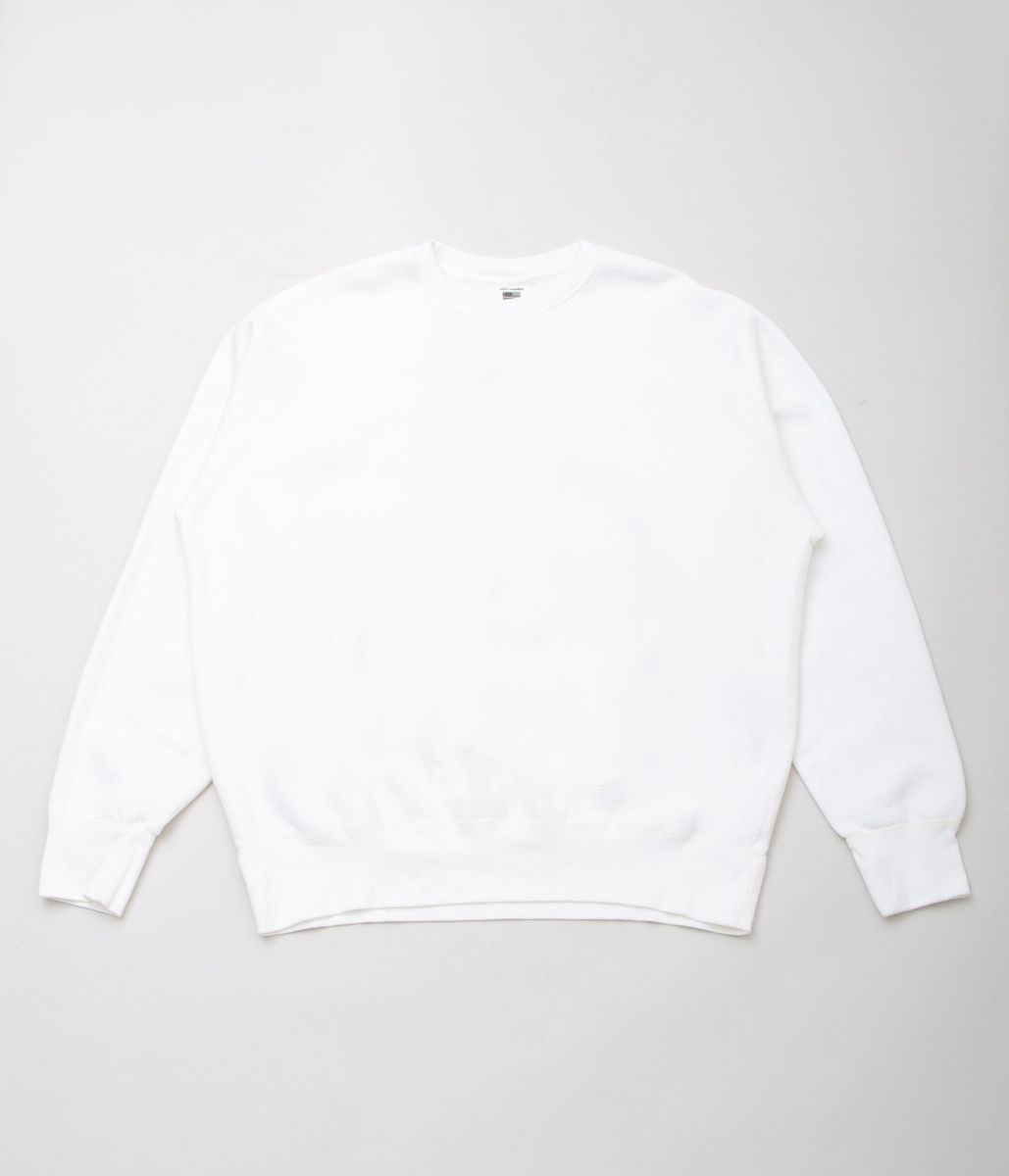 SOFT GOODS \u00279OZ FLEECE CREW NECK SWEAT\u0027(WHITE)