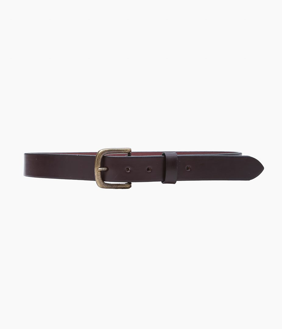 TORY LEATHER \u0027\u00272165 CLASSIC BRIDLE LEATHER RAISED BELT\u0027\u0027 (HAVANA/BRASS) メンズベルト-ベルト・サスペンダー
