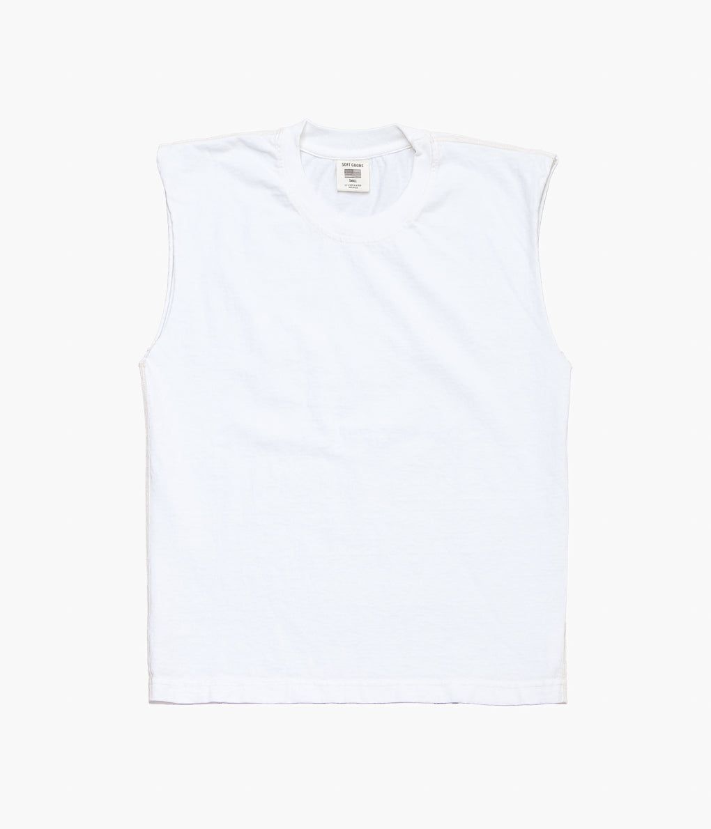 SOFT GOODS ''MUSCLE TEE 9oz JERSEY'' (WHITE)|THE STORE by maidens
