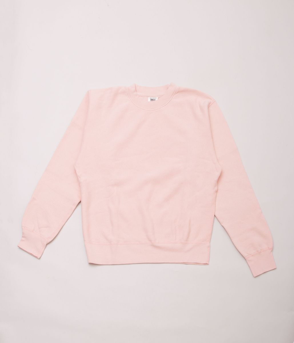SOFT GOODS \u0027CREW NECK SWEAT\u0027\u0027 (BLUSH PINK)