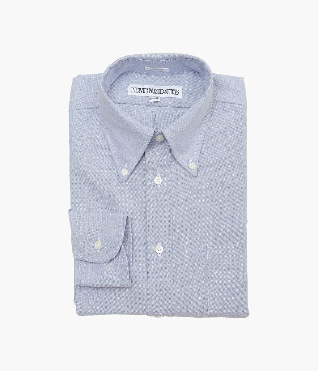 INDIVIDUALIZED SHIRTS ''REGATTA OXFORD(RELAXED FIT BUTTON DOWN SHIRT)'' (BLUE)|THE STORE by maidens