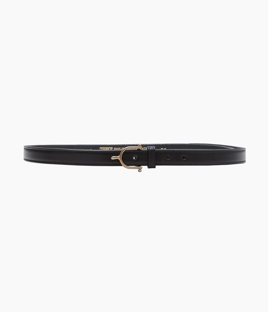 TORY LEATHER ''3023 EQUESTRAIN INSPIRED LONG BELT'' (BLACK)｜THE STORE by maidens