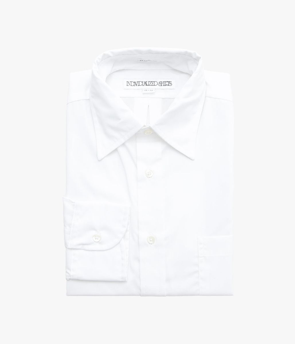 INDIVIDUALIZED SHIRTS ''IMPERIAL BROAD CLOTH(CLASSIC FIT JFK COLLAR SHIRT)'' (WHITE)｜THE STORE by maidens