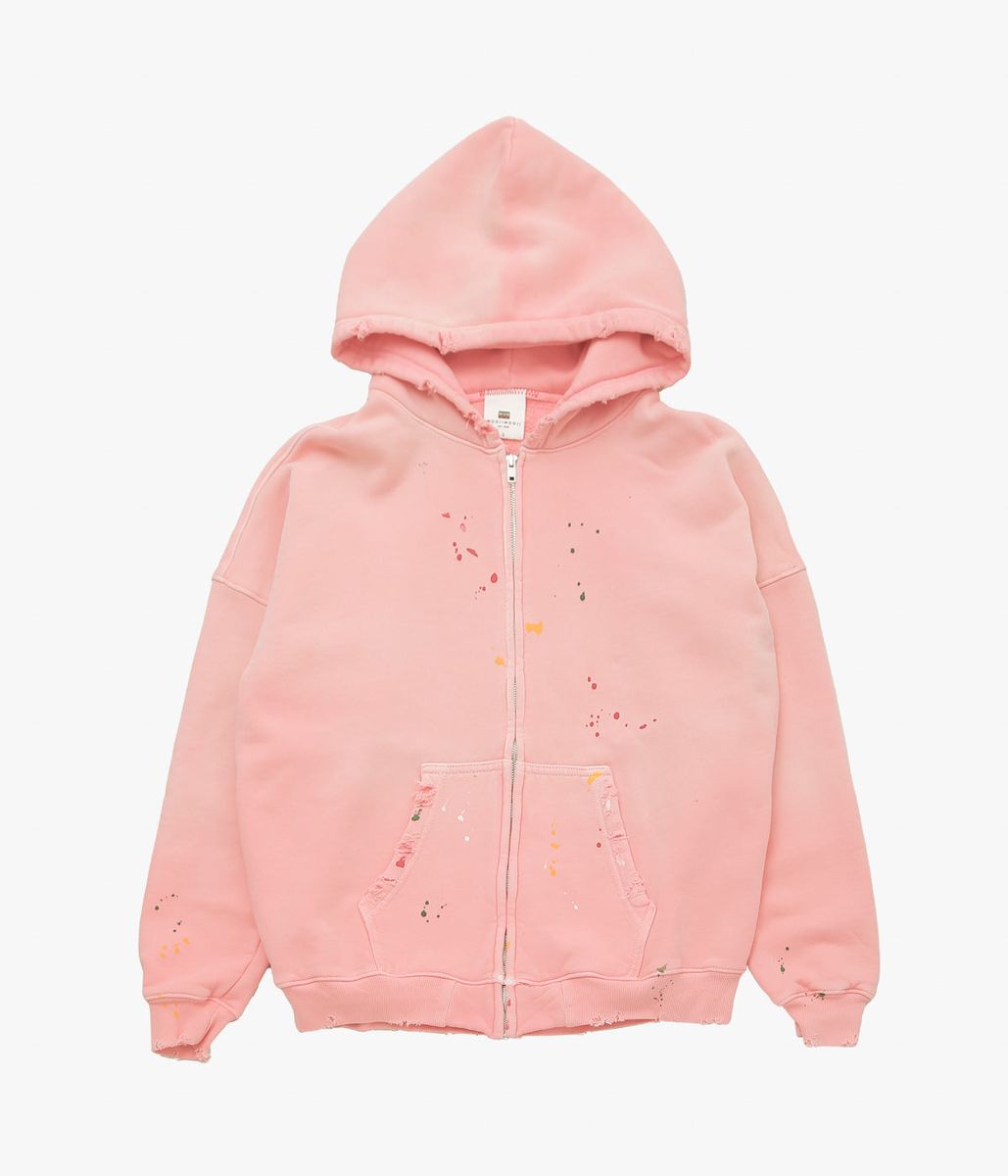 MOOJI MOOJI \u0027\u0027OVERSIZE ZIP UP HOODIE STREET\u0027\u0027 (NEW PINK)