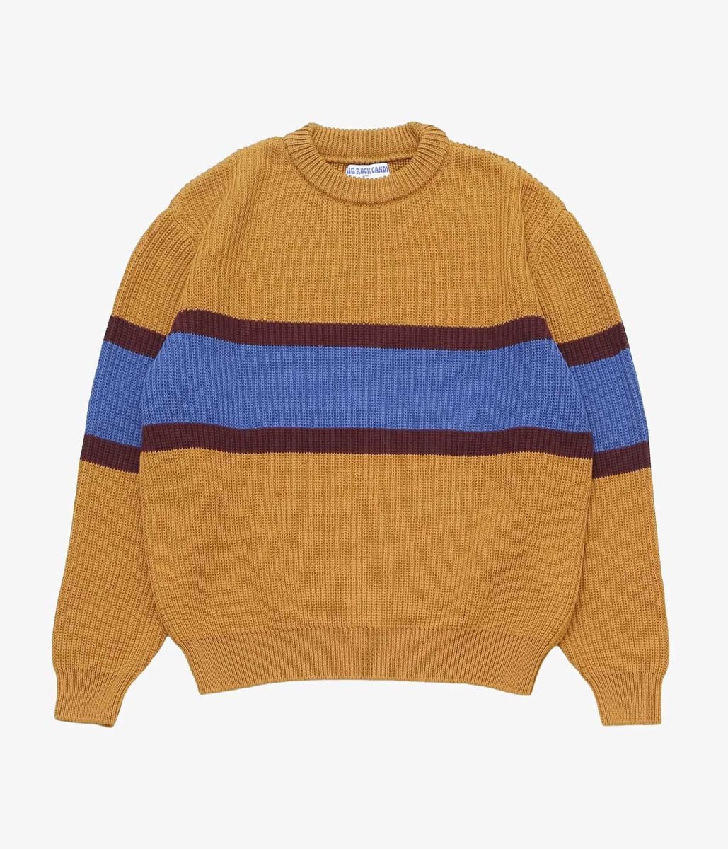 BIG ROCK CANDY MOUNTAINEERING ''CAMP 4 SWEATER'' (GRAHAM CRACKER STRIPE)|THE STORE by maidens
