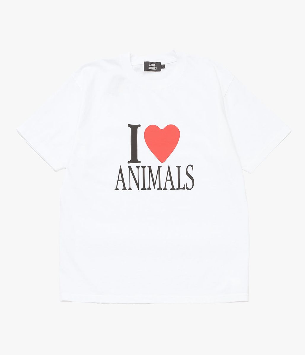 STUDIO ANIMALS \u0027\u0027“LOVE” T-SHIRT\u0027\u0027 (WHITE)