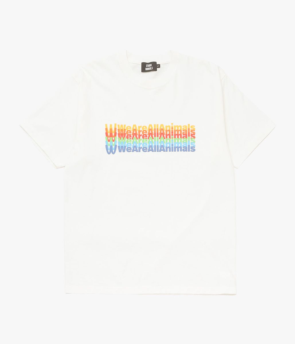 STUDIO ANIMALS \u0027\u0027“INVERTED ARCH” T-SHIRT\u0027\u0027 (NATURAL)