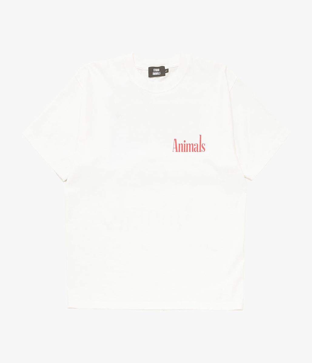 STUDIO ANIMALS \u0027\u0027“SMOKING” T-SHIRT\u0027\u0027 (NATURAL)